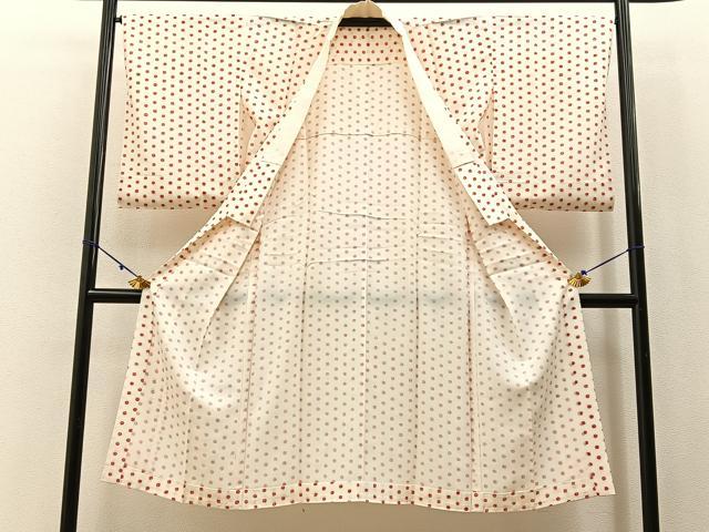 平和屋着物■長襦袢　無双仕立て　梅　正絹　逸品　BAAX6390hj