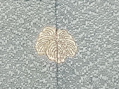 平和屋着物●京加賀友禅　百貫達雄監修　色無地　加賀三彩染　薄雲鼠色　証紙付き　正絹　逸品　BAAX6392hj