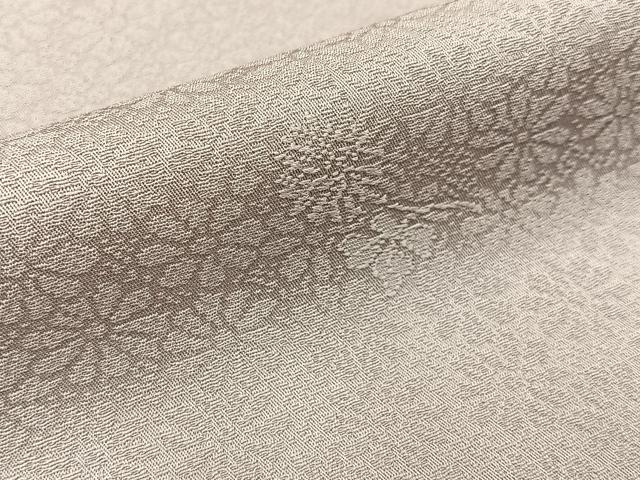 平和屋着物■上質な色無地　草花地紋　霞色　正絹　逸品　未使用　BAAX6397hj