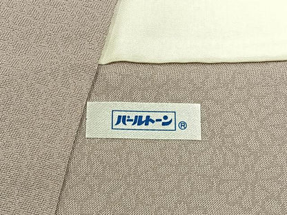 平和屋着物■上質な色無地　草花地紋　霞色　正絹　逸品　未使用　BAAX6397hj