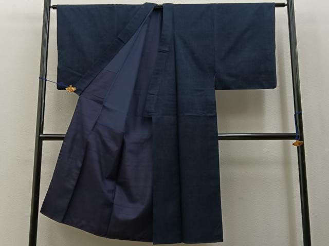 平和屋着物■男性　結城紬　アンサンブル　80亀甲　総詰め　正絹　逸品　BAAX6412hj