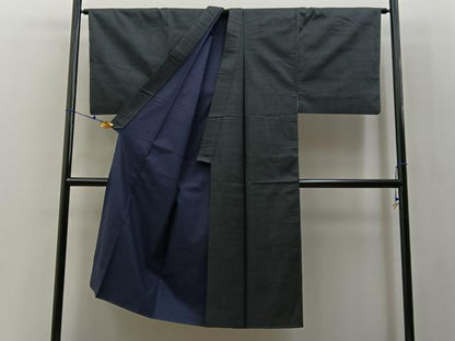 平和屋着物●男性　本場大島紬　アンサンブル　亀甲柄　正絹　逸品　BAAX6415hj
