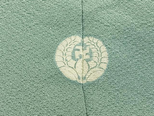 平和屋着物▽本草木染作家　瑞寶　色無地　単衣　柳鼠色　正絹　逸品　BAAX6419hj