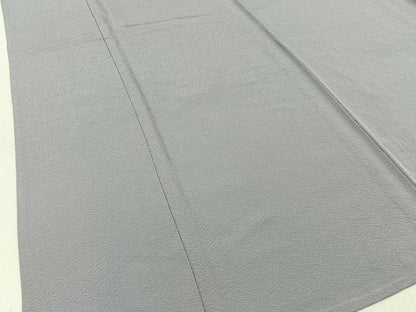 平和屋着物▽本草木染作家　圓啓　色無地　単衣　牡丹鼠色　正絹　逸品　BAAX6430hj