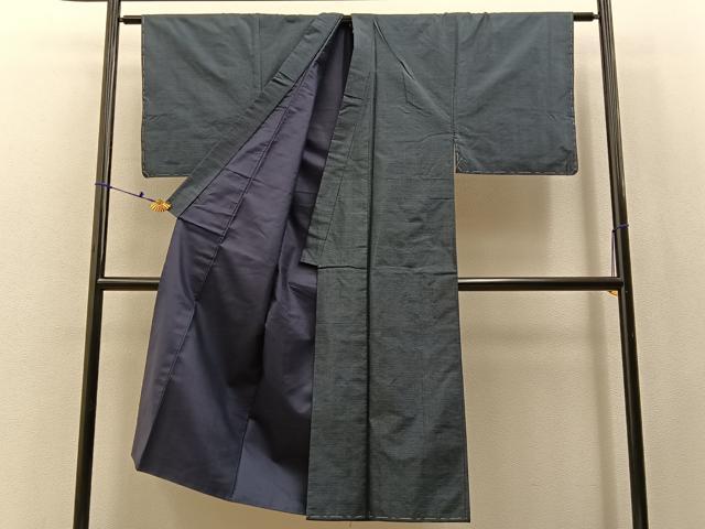 平和屋着物■男性　本場大島紬　アンサンブル　80亀甲　総詰め　正絹　逸品　未使用　BAAX6444hj