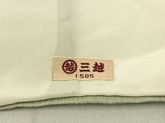 平和屋着物▽訪問着　単衣　紬地　霞文　三越扱い　正絹　逸品　BAAX6447hj