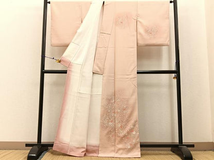 平和屋着物■訪問着　草花文　正絹　逸品　BAAX6453hj