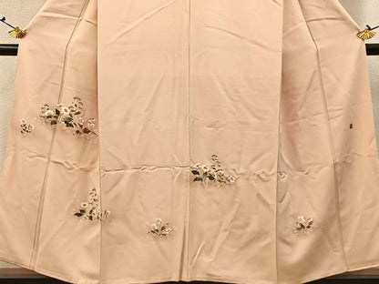 平和屋着物■訪問着　友禅　作家物　草花文　暈し染め　正絹　逸品　BAAX6454hj