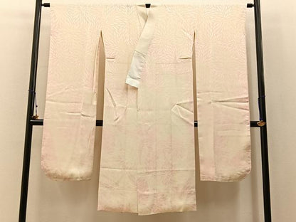 平和屋着物■振袖用長襦袢　袷　束ね熨斗　菊地紋　正絹　逸品　BAAX6457hj