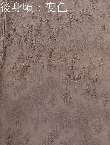 平和屋着物■上質な色無地　樹林地紋　鴇浅葱色　正絹　逸品　未使用　BAAX6459hj