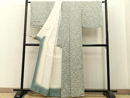 平和屋着物■上質な小紋　菊尽くし　正絹　逸品　BAAX6471hj