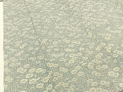 平和屋着物■上質な小紋　菊尽くし　正絹　逸品　BAAX6471hj