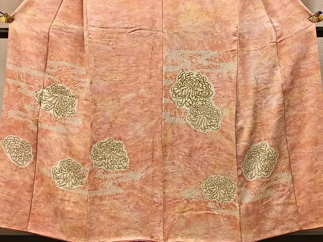 平和屋着物■訪問着　駒刺繍　絞り　乱菊　暈し染め　金彩　正絹　逸品　BAAX6483hj