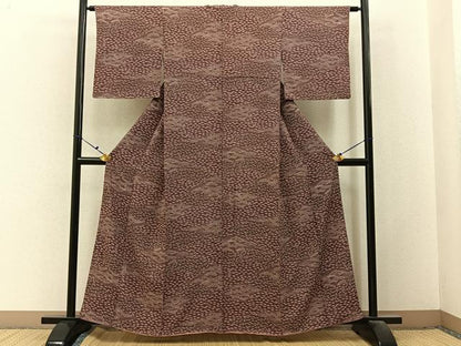 平和屋着物■江戸小紋　松　正絹　逸品　BAAX6485hj