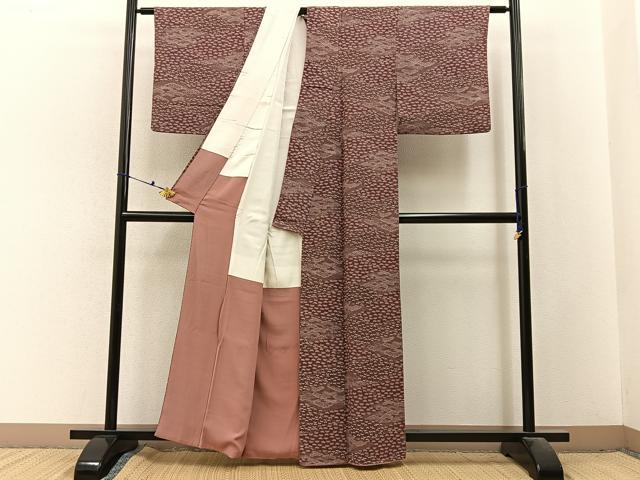 平和屋着物■江戸小紋　松　正絹　逸品　BAAX6485hj