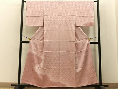 平和屋着物■訪問着　扇面青海波地紋　暈し染め　正絹　逸品　未使用　BAAX6486hj