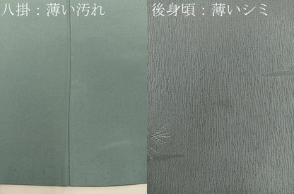 平和屋着物■上質な小紋　枝葉文　正絹　逸品　BAAX6491hj