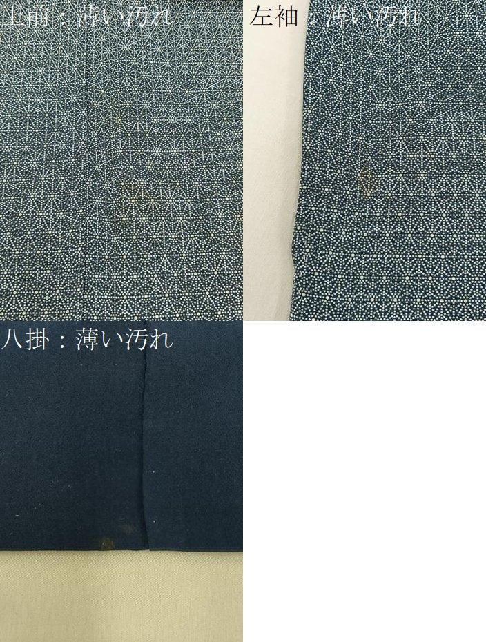 平和屋着物■江戸小紋　幾何学文様　正絹　逸品　BAAX6495hj