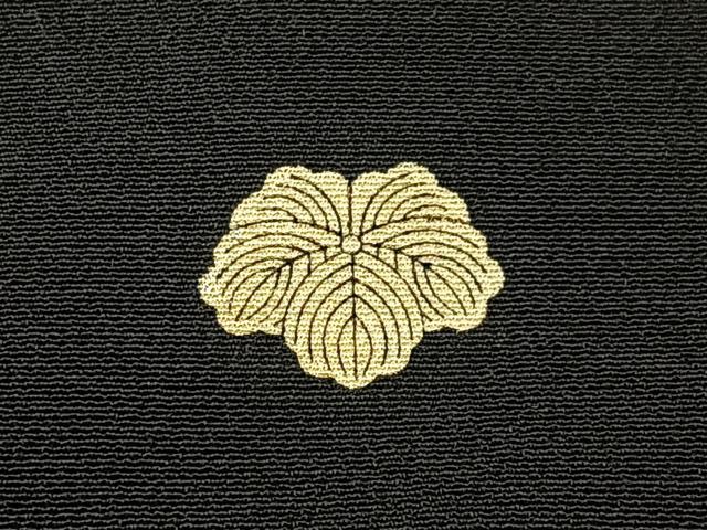 平和屋着物■豪華黒留袖　地紙飛鶴花文　暈し染め　金銀彩　正絹　逸品　BAAX6513hj