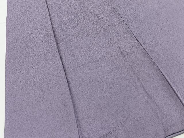 平和屋着物■上質な色無地　紋意匠　鳩羽色　正絹　逸品　BAAX6526hj