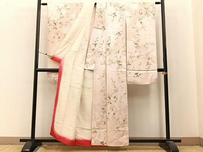 平和屋着物■豪華振袖　寿光織　鳳凰草花文　金銀糸　正絹　逸品　BAAX6528hj