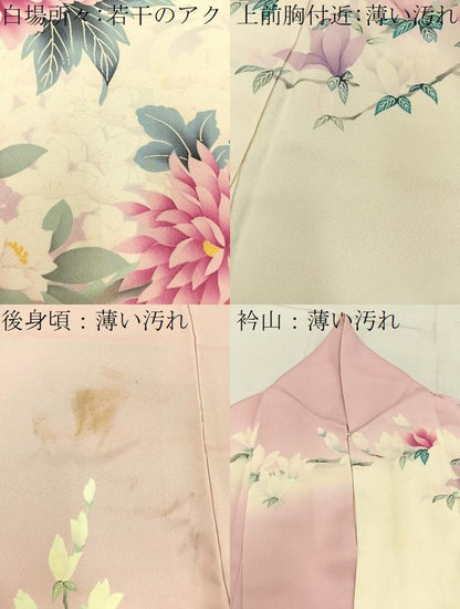 平和屋着物■豪華振袖　草花文　暈し染め　正絹　逸品　BAAX6537hj
