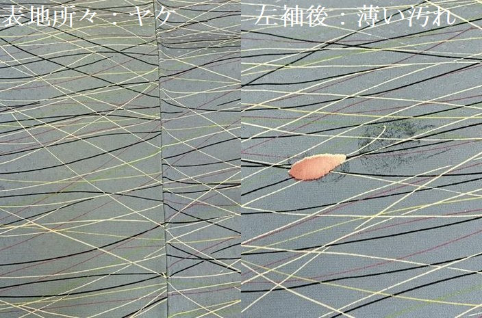 平和屋着物■上質な小紋　舞葉文　正絹　逸品　BAAX6544hj