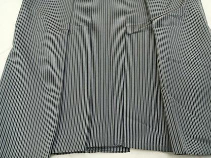 平和屋着物●男性　行灯袴　縞　正絹　逸品　BAAX6551hj