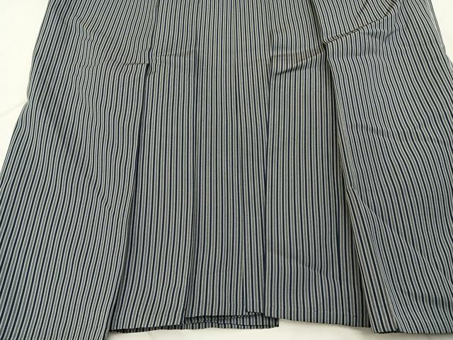 平和屋着物●男性　行灯袴　縞　正絹　逸品　BAAX6551hj