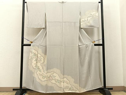 平和屋着物■訪問着　辻が花　手描き　絞り　正絹　逸品　BAAX6554hj