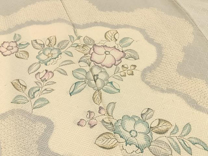 平和屋着物■訪問着　辻が花　手描き　絞り　正絹　逸品　BAAX6554hj