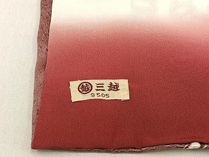平和屋着物■上質な小紋　更紗花唐草文　三越扱い　正絹　逸品　BAAX6560hj