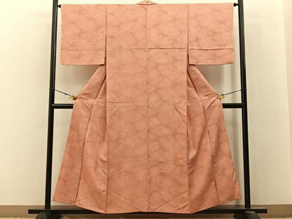 平和屋着物■上質な小紋　霞文　正絹　逸品　BAAX6572hj