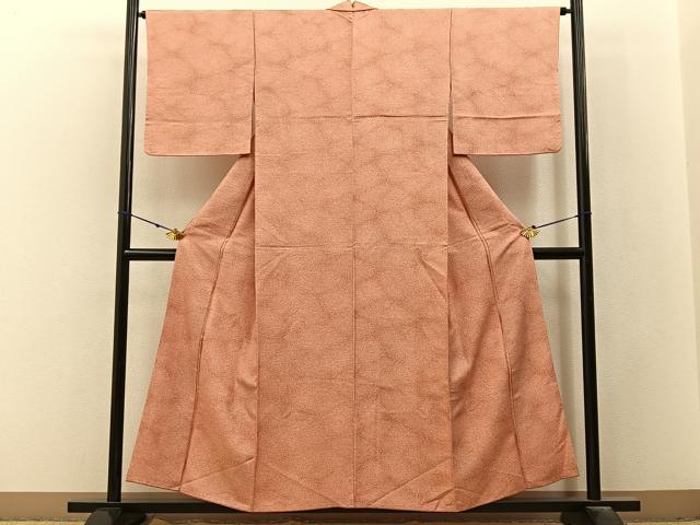 平和屋着物■上質な小紋　霞文　正絹　逸品　BAAX6572hj