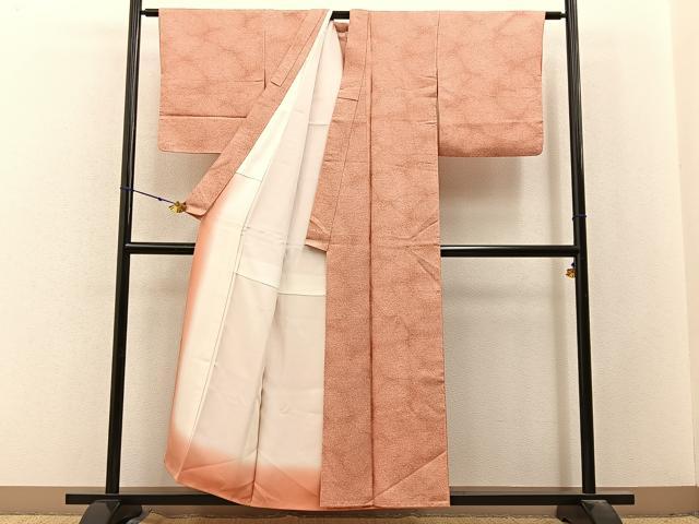 平和屋着物■上質な小紋　霞文　正絹　逸品　BAAX6572hj