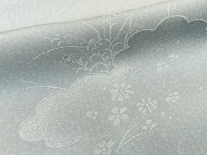 平和屋着物■上質な小紋　雲重ね草花文　暈し染め　正絹　逸品　BAAX6579hj