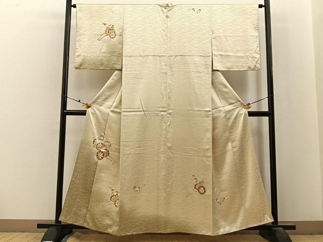 平和屋着物■訪問着　花車文　暈し染め　金彩　正絹　逸品　BAAX6593hj
