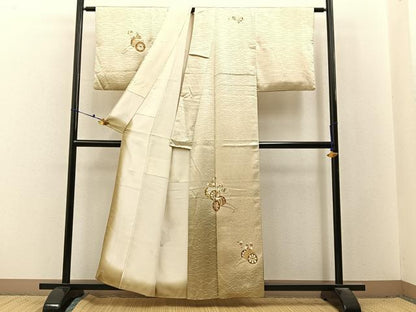 平和屋着物■訪問着　花車文　暈し染め　金彩　正絹　逸品　BAAX6593hj