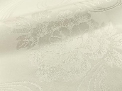 平和屋着物■長襦袢　無双仕立て　流水花地紋　正絹　逸品　BAAX6596hj