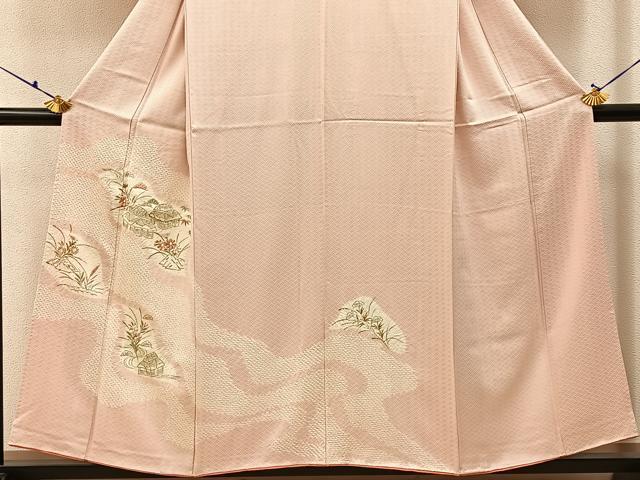 平和屋着物■訪問着　絞り　刺繍　松竹梅　御所解文　金彩　正絹　逸品　BAAX6597hj