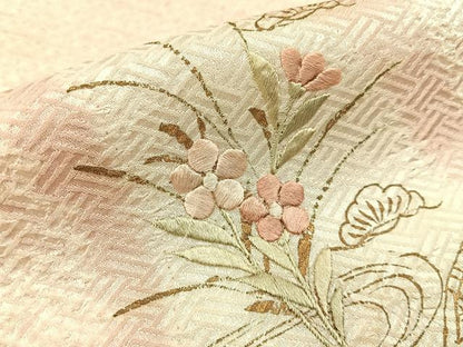 平和屋着物■訪問着　絞り　刺繍　松竹梅　御所解文　金彩　正絹　逸品　BAAX6597hj