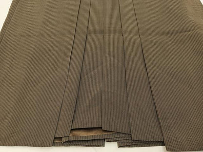 平和屋着物●男性　行灯袴　縞　正絹　逸品　BAAX6604hj