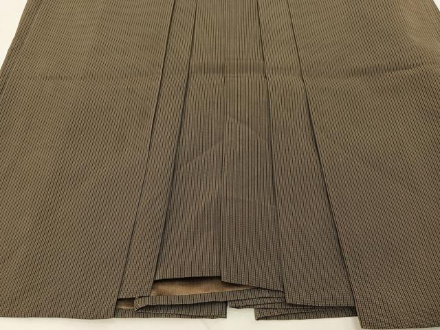 平和屋着物●男性　行灯袴　縞　正絹　逸品　BAAX6604hj