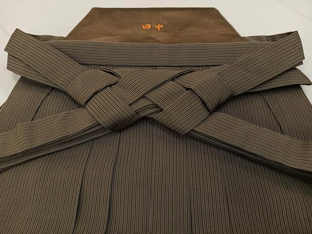 平和屋着物●男性　行灯袴　縞　正絹　逸品　BAAX6604hj