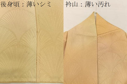平和屋着物■上質な小紋　青海波地紋　暈し染め　正絹　逸品　BAAX6608hj