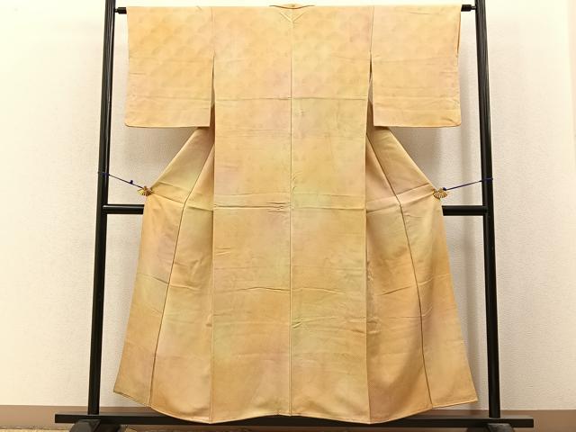 平和屋着物■上質な小紋　青海波地紋　暈し染め　正絹　逸品　BAAX6608hj