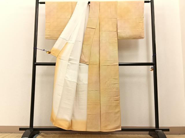 平和屋着物■上質な小紋　青海波地紋　暈し染め　正絹　逸品　BAAX6608hj