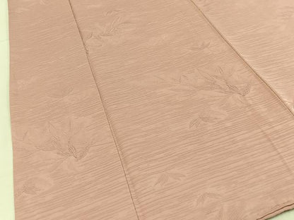 平和屋着物■上質な色無地　笹地紋　虹色　正絹　逸品　BAAX6610hj