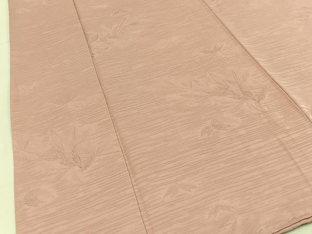 平和屋着物■上質な色無地　笹地紋　虹色　正絹　逸品　BAAX6610hj