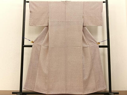 平和屋着物■上質な小紋　花青海波　正絹　逸品　未使用　BAAX6615hj